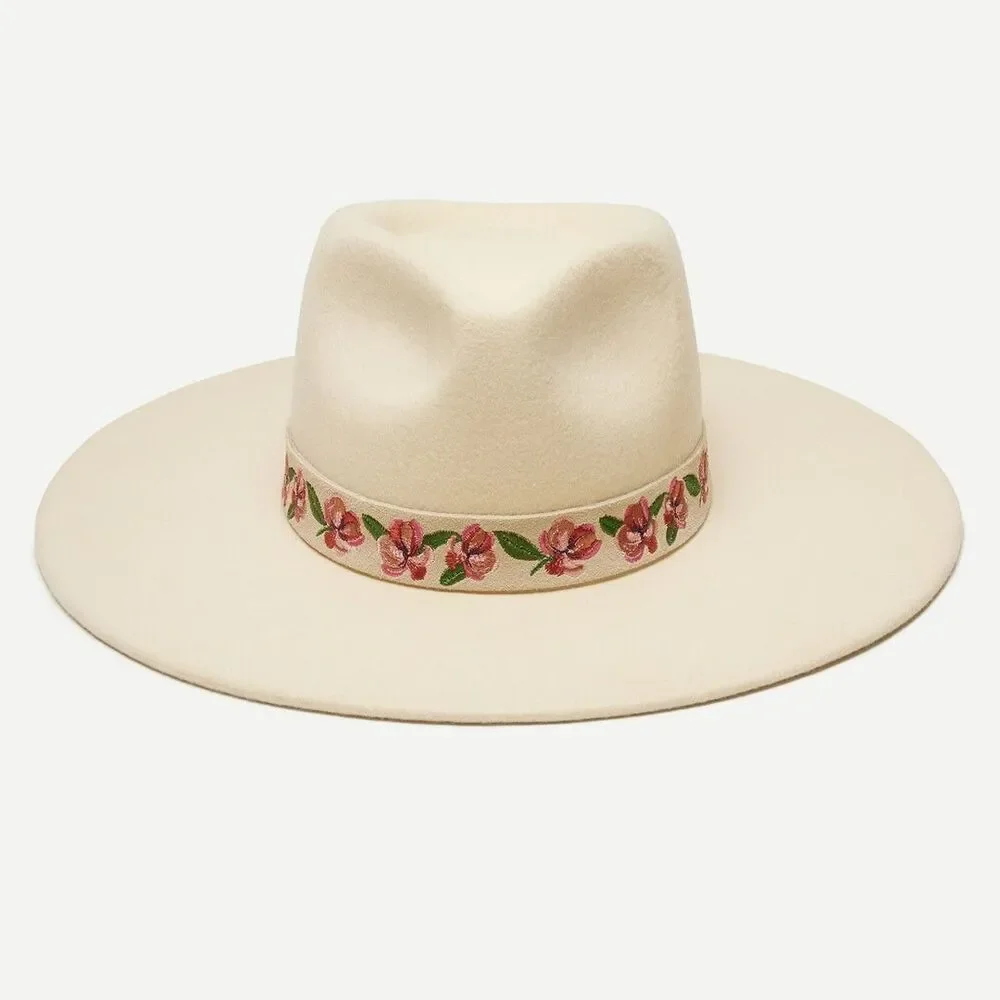 Anthropologie Wyeth x Frida Kahlo Rafaela Crema Hat Wool OS NEW